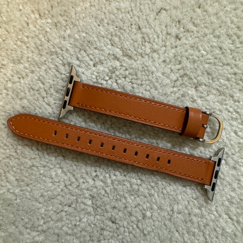 Brown Leather Watch Band